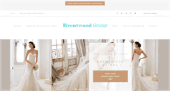 Desktop Screenshot of brentwoodbridal.com