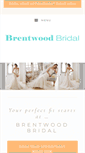 Mobile Screenshot of brentwoodbridal.com