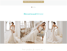 Tablet Screenshot of brentwoodbridal.com